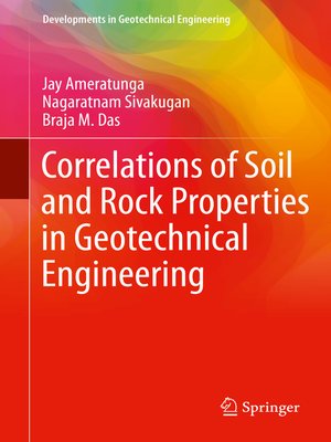 cover image of Correlations of Soil and Rock Properties in Geotechnical Engineering